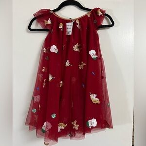 Zunie Girls Holiday/Christmas Embroidered Tulle
Dress